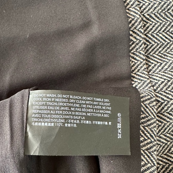 Theory gray Mini Skirt Size 4 wool blend skirt grey skirt - Picture 5 of 10